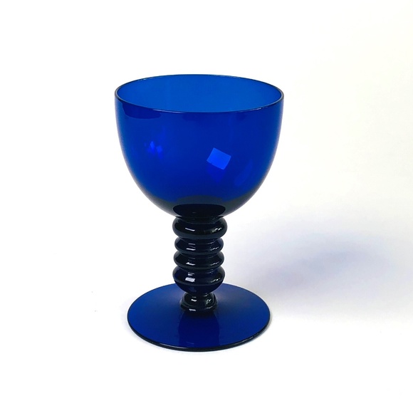 Small Cobalt Blue Glass Goblet - Picture 1 of 2